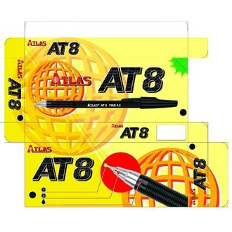 

Pulpen Atlas AT8 0.5 Warna Hitam/Biru/Merah