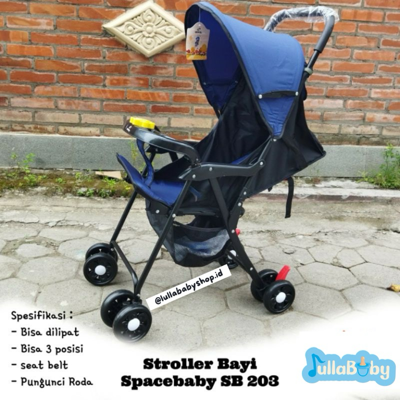 SPACEBABY SB203 STROLLER BAYI NEWBORN STROLLER LIPAT | BABY STROLLER NEWBORN DUA ARAH SPACEBABY SB20