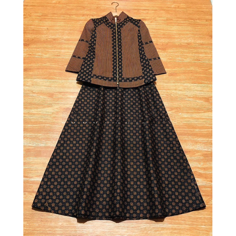 SETELAN BATIK YOGYAKARTA | Stelan Batik Katun Sogan Wanita Premium