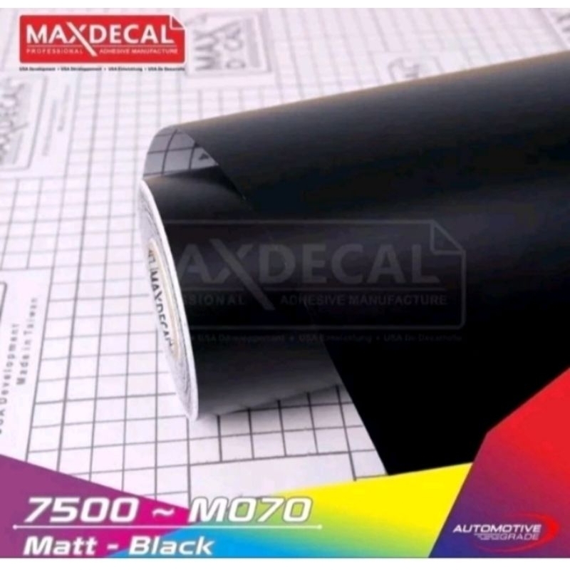 HITAM DOFF scotlet MAXDECAL 7500 -  Hitam Doff/sticker maxdecal hitam doff