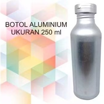 Botol Almunium kaleng bibit parfum bekas pafume ukuran 250ml campur