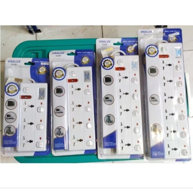 Kabel Extension / Colokan Cabang Visalux 3-6 Lubang Colokan