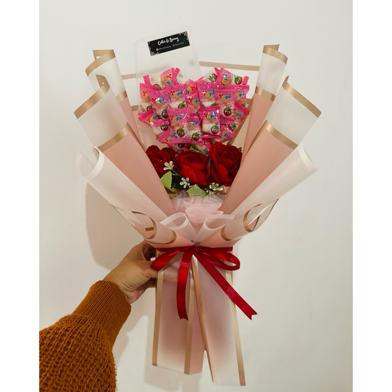 

Cellin & Bunny Bouquet Snack cantik free kartu ucapan