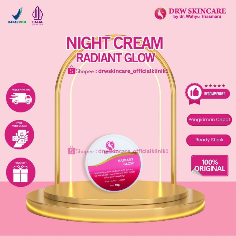 CREAM MALAM DRW SKINCARE FLEK HITAM KRIM RADIANT GLOWING BRIGHTENING ORIGINAL OFFICAL STORE