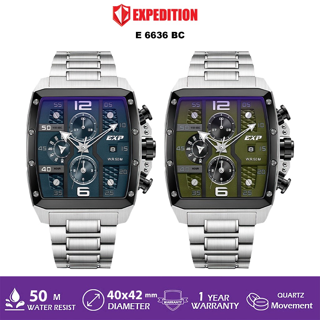 JAM TANGAN EXPEDITION E6636 / E 6636 PRIA ORIGINAL