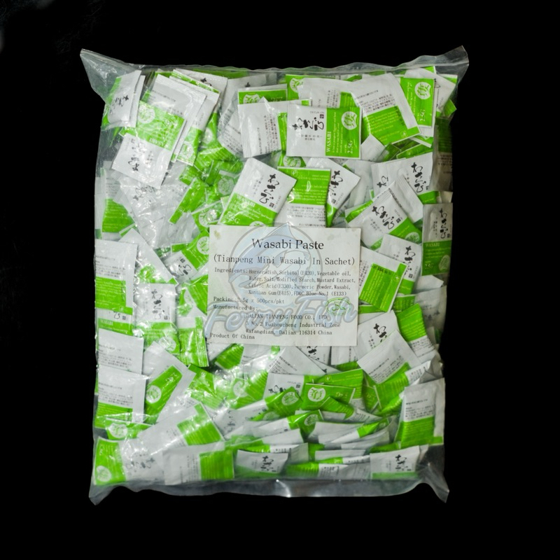 

Wasabi Paste Sachet Hot 2.5gr / Wasabi Paste Neri Wasabi 500 pcs