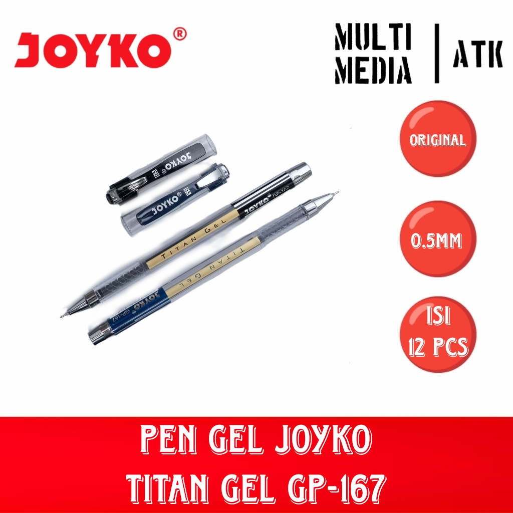 

HJK GEL PEN PULPEN JOYKO GP-167 TITAN GEL 0.5mm