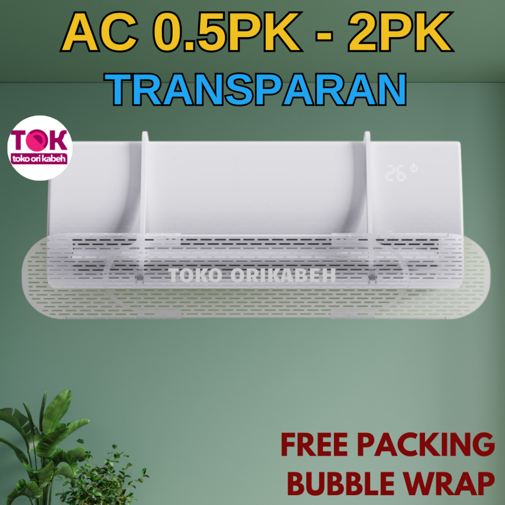 Reflektor AC Cover Penahan Angin AC Rumah Kamar Talang AC Reflector Bahan Tebal Terbaik Universal