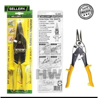 Gunting Seng / gunting holo sellery 10inc / gunting bajaringan sellery 10"/ gunting seng lurus ( GUN