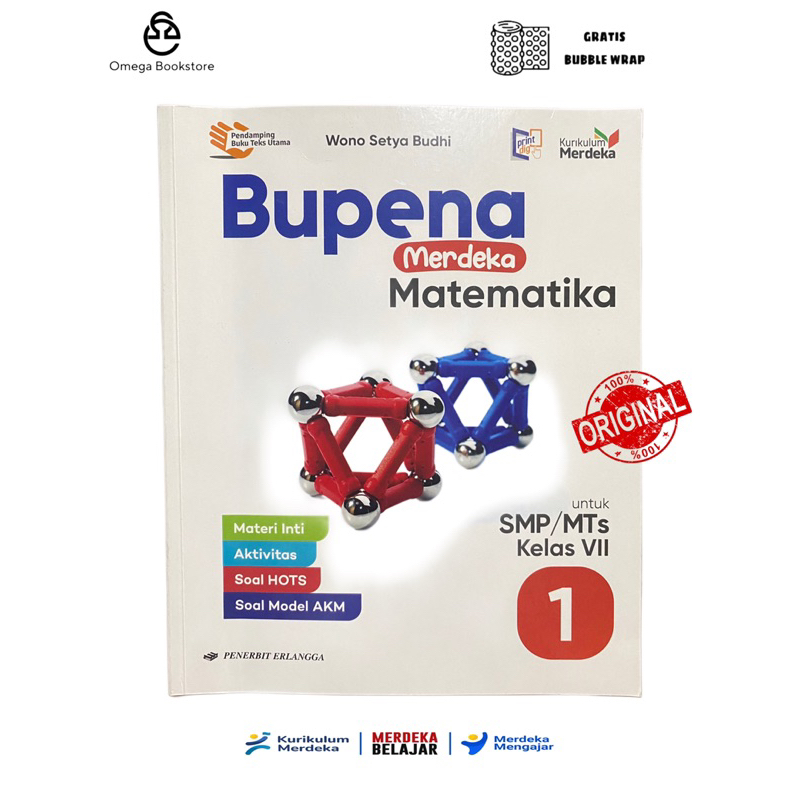 BUKU BUPENA MATEMATIKA KELAS 7 ERLANGGA KURIKULUM MERDEKA