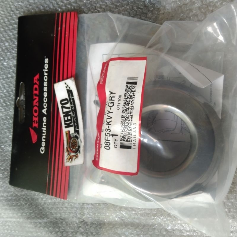 end Muffler Honda beat karbu abu silver  grey original ahm