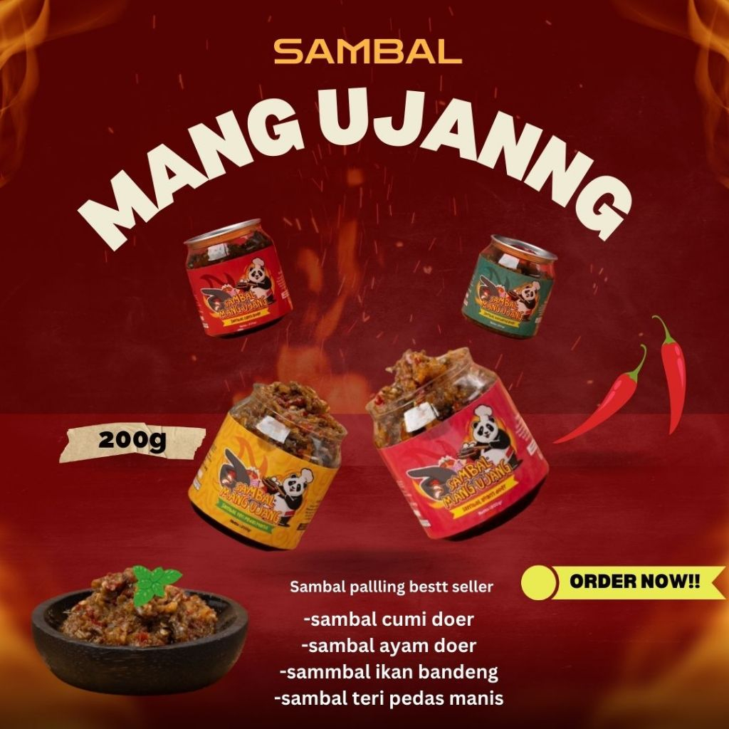 

SAMBAL CUMI MANG UJANG ,SMBAL NAGIH ANTI RIBET(200g)