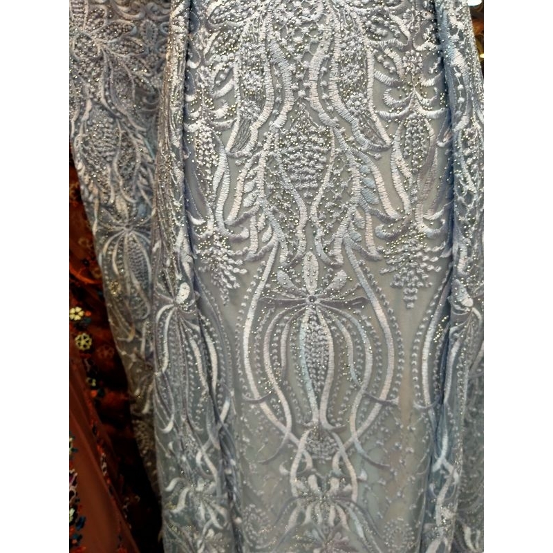 kain Tulle meteran Tulle bordir