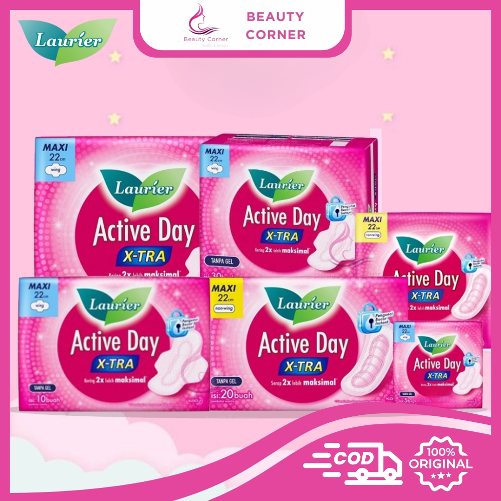 Laurier Active Day X-Tra Maxi 22cm - Pembalut Wanita