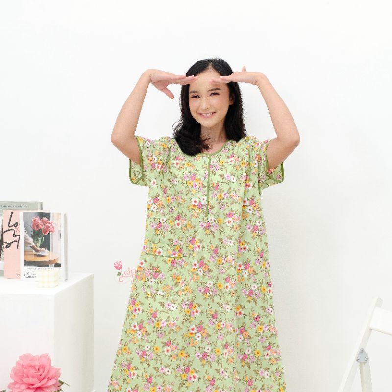 Daster Bahan Katun Jepang Tebal Adem Premium Lengan Pendek Lady Pretty Girl Cantik Ori Original Jumb