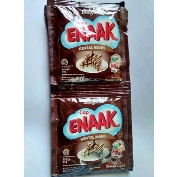 

Susu Kental Manis Cap Enak Isi 6 Sachet coklat