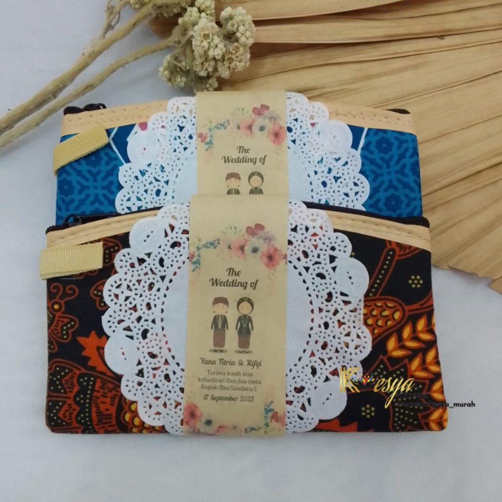 TERMURAH Dompet Batik Souvenir Pernikahan | souvenir pouch dompet batik 16x10cm souvenir pernikahan 