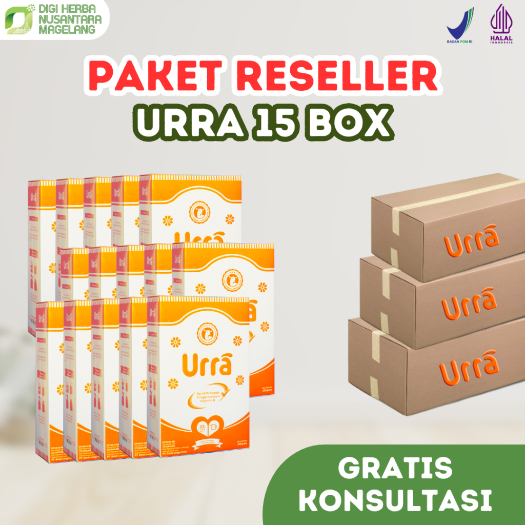 

PAKET RESELLER 15 BOX Urra Susu Kambing Saanen Premium Penambah berat dan tinggi badan anak