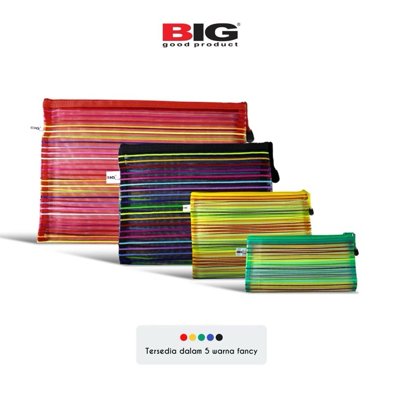 

Pocket Rainbow File / Map Plastik / Zipper Ukuran A5