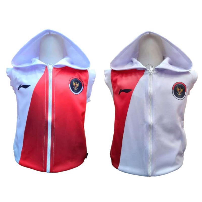 Model Baru/Rompi Anak Laki Laki Timnas Olimpiade Paris Bahan Fleece/Kids Rompi/Rompi Anak/Rompi Anak