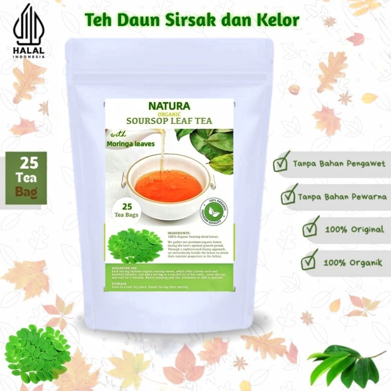 

Teh Sirsak dan Kelor Celup Export ( Bisa COD )