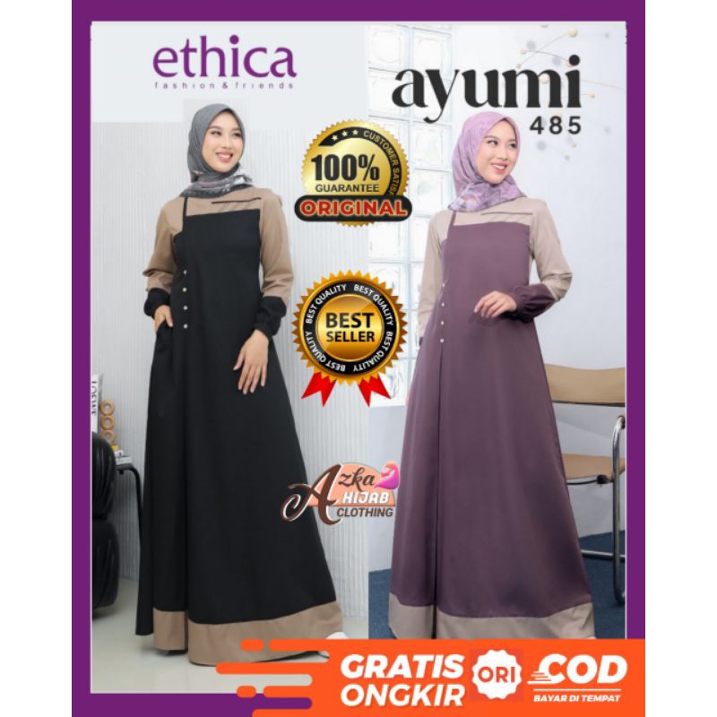 GAMIS ETHICA AYUMI 485 ETHICA ORIGONAL / GAMIS ETHICA TERBARU 2024 / BAJU GAMIS TERBARU 2024 / GAMIS