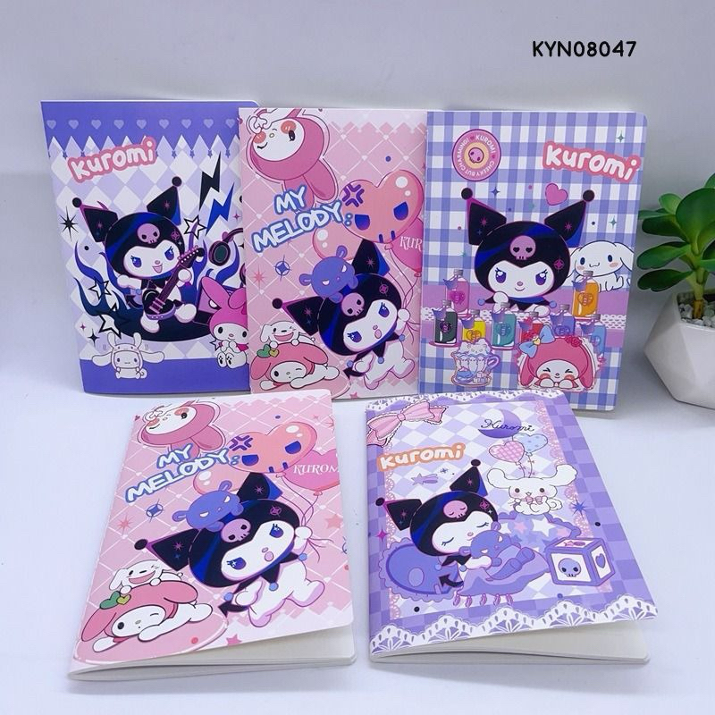 

(PAP) Buku tulis Kuromi 08047 /Notebook/Notes/Memo/Agenda harian/Buku Catatan/Buku Harian Motif premium / Buku Tulis Sekolah Anak SD Sanrio Kuromi / Notebook Anak LUCU / Buku Catatan Anak