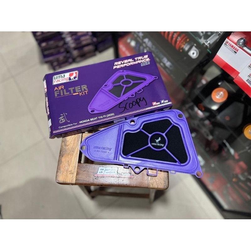filter udara uma racing beat fi esp scoopy fi esp air filter uma racing