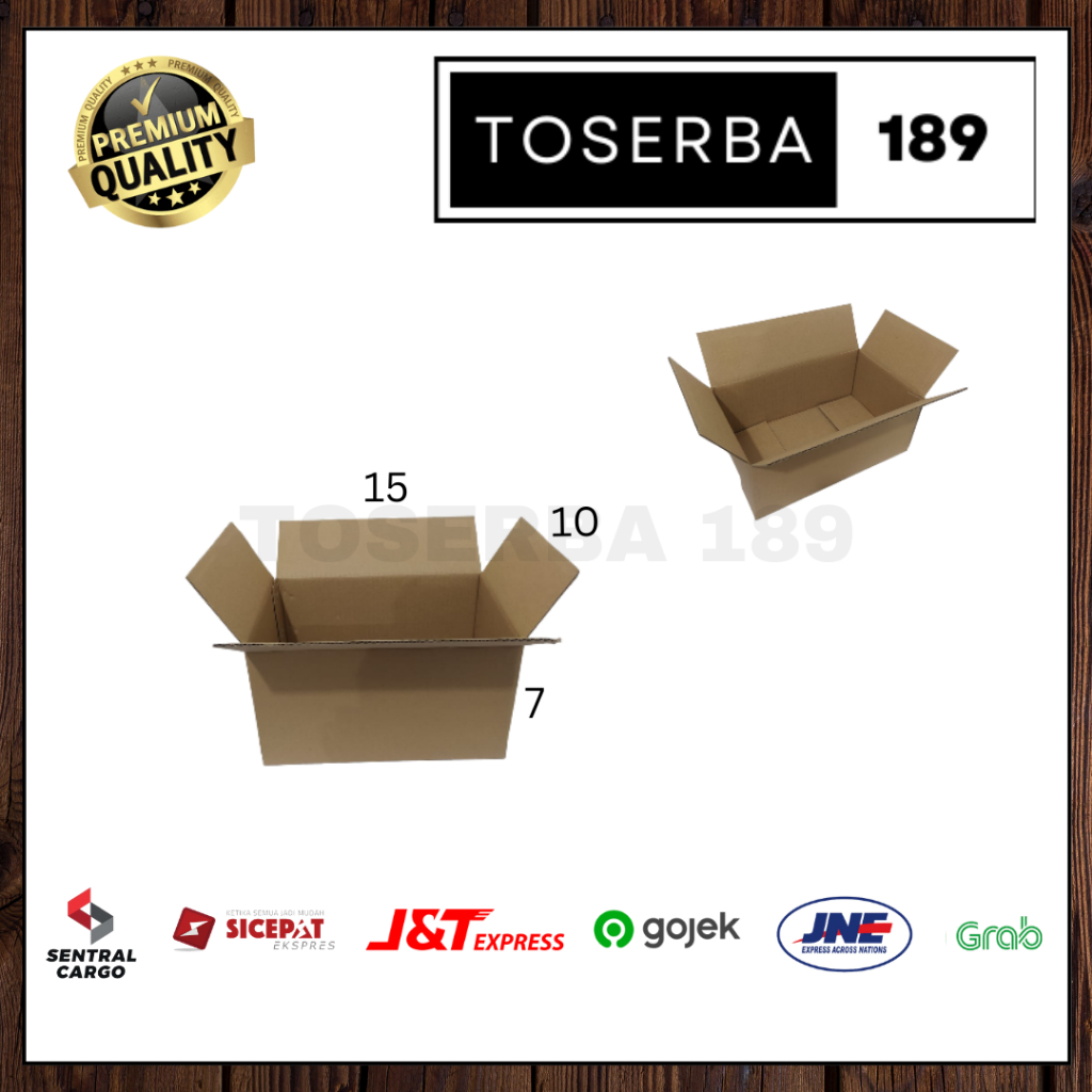 

Kotak kardus box packing uk 15x10x7 SHEET POLOS