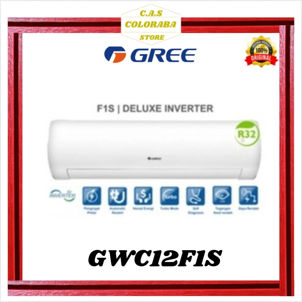 AC GREE GWC12F1S AC 1,5 PK INVERTER GWC12 GWC-12F1(S) GWC-12F1S GWC-12 GREE AC 1.5 PK