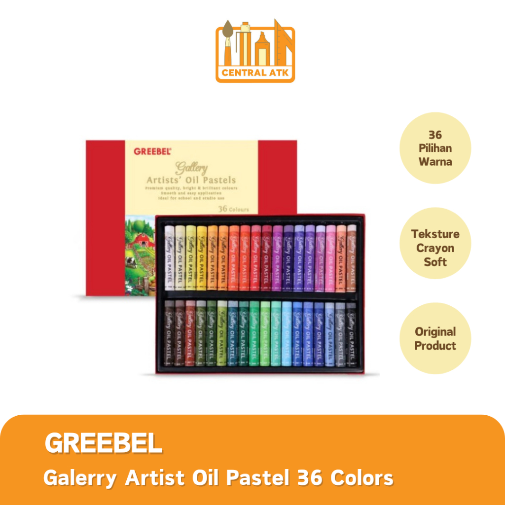 CRAYON OIL PASTEL GREEBEL ARTIST 36 WARNA