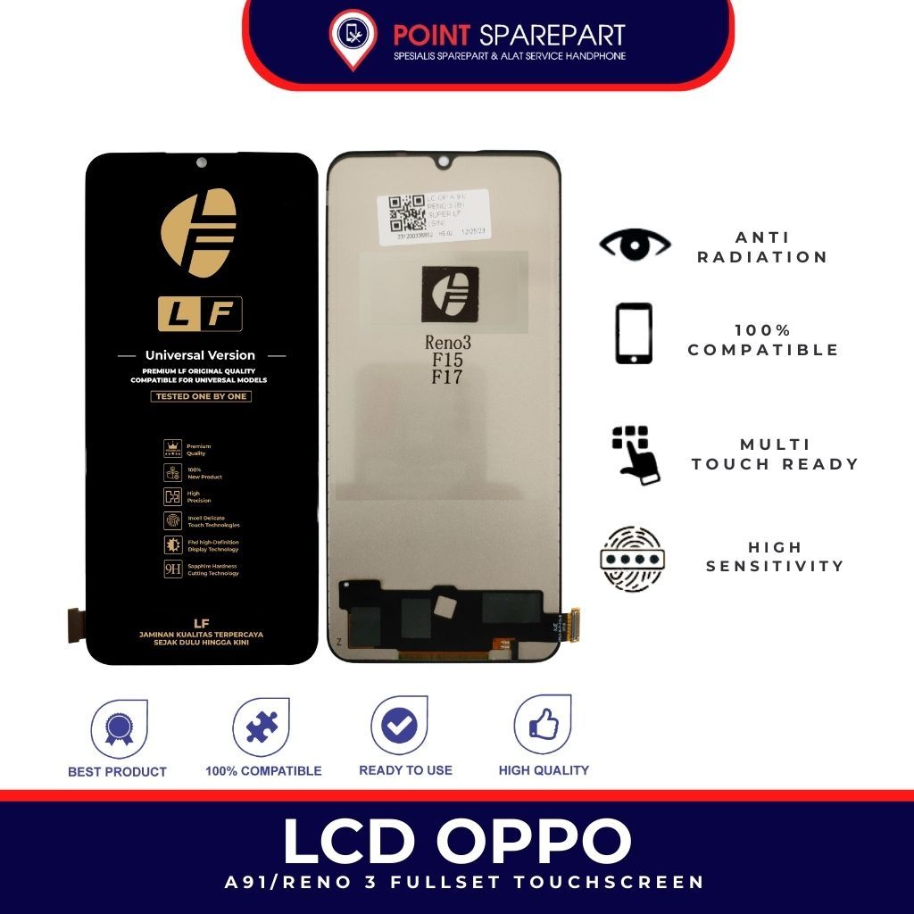 Lcd Oppo A91/LCD Oppo Reno 3 Fullset Touchscreen