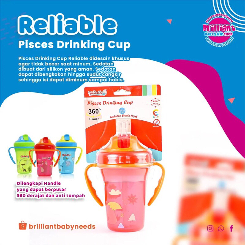 reliable pisces drinking cip 360 derajat botol minum