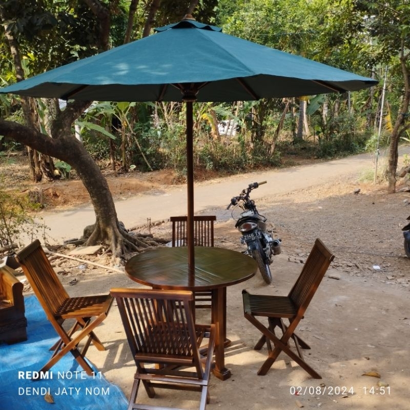Kursi Taman Kursi Pantai Payung Set