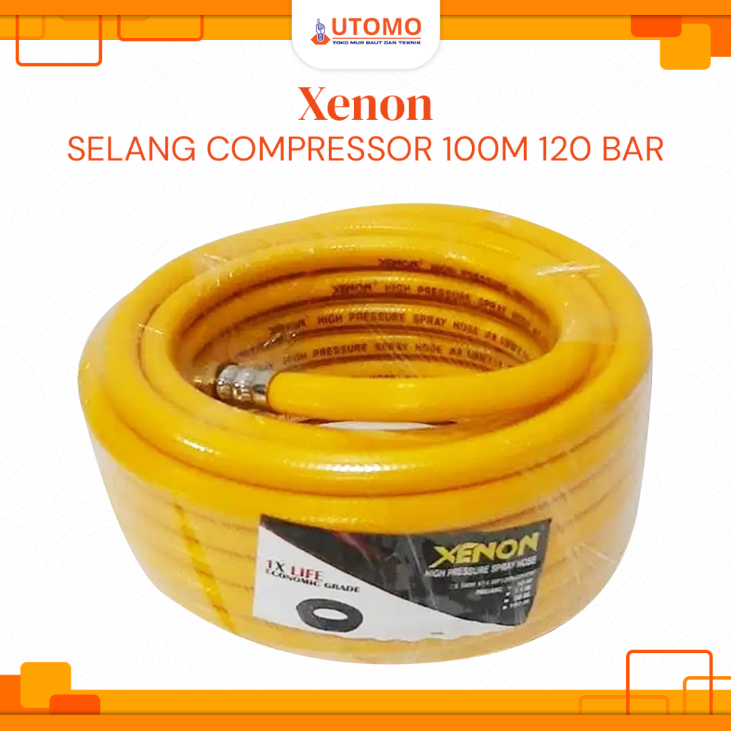 Selang Kompresor Angin Udara 100m 100 meter XENON 120 bar