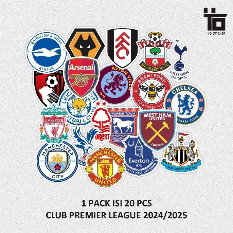 

1 PACK ISI 20 PCS/CLUB LIGA INGGRIS 2024-2025/PREMIER LEAGUE