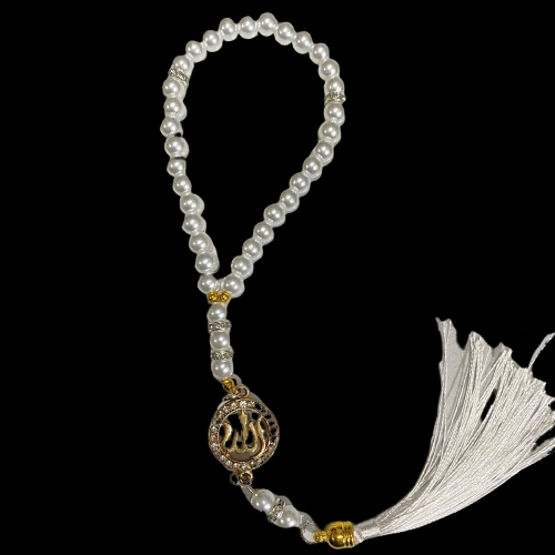 TASBIH LUNA MUTIARA SINTESIS BERAT 33 BUTIR/SESERAHAN/PELENGKAP HAMPERS/TAHLILAN/40 HARIAN/DLL