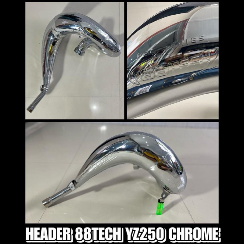 HEADER 88TECH CHROME YZ 250