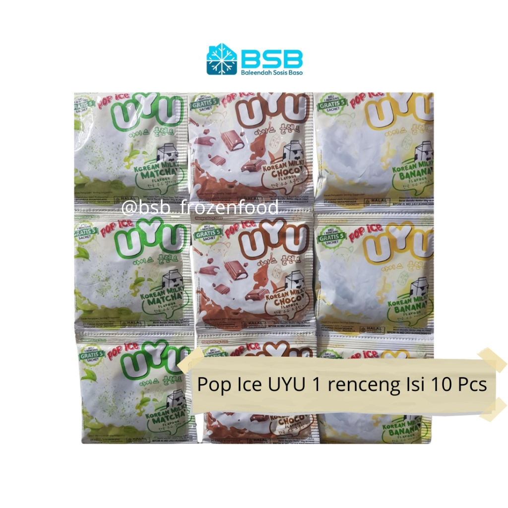 

POP ICE UYU 1 Renceng Minuman Serbuk Korean Milky Series Ala Korea Minuman Susu Instan