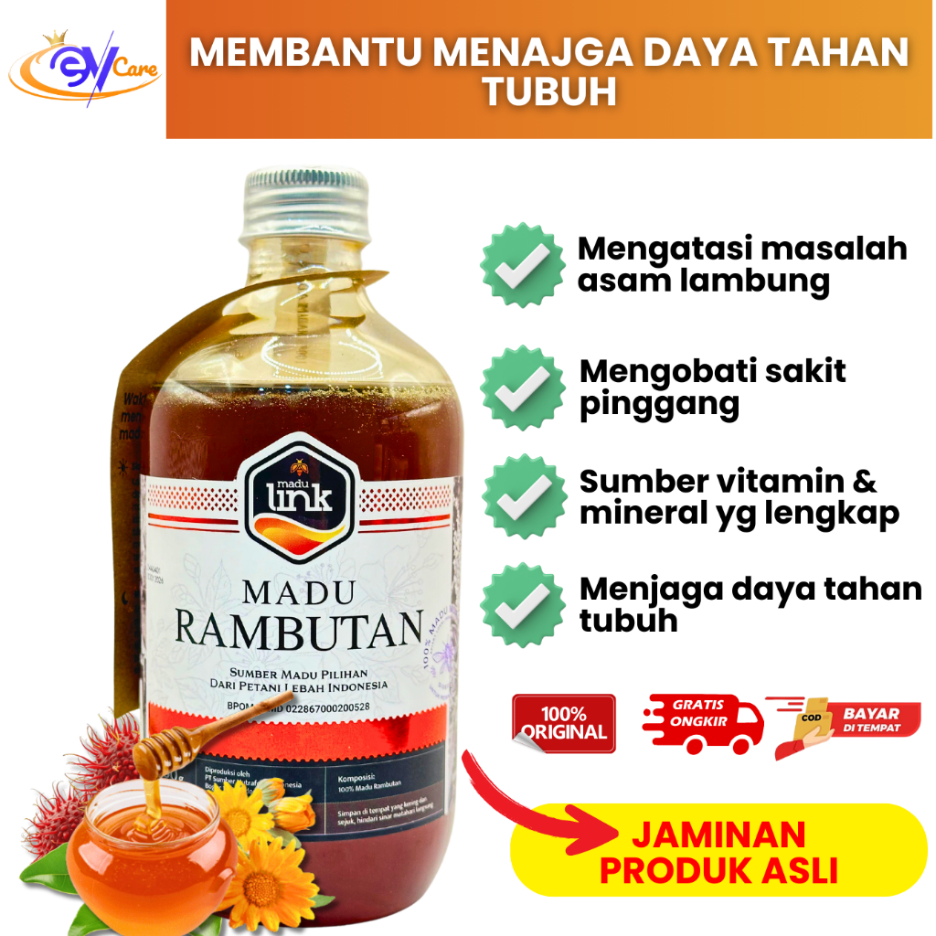 

Madu Rambutan Asli Original Madu Nektar Bunga Rambutan 650 gram