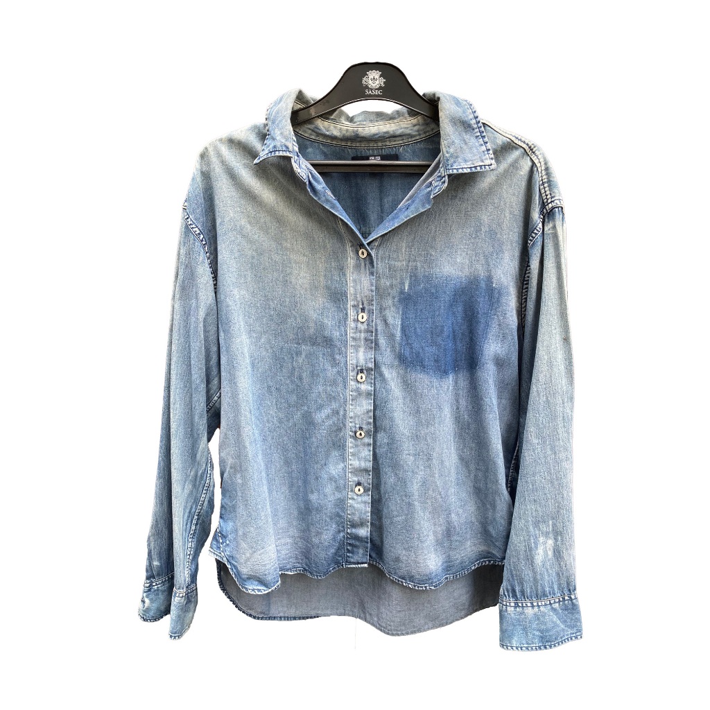 Uniqlo denim button shirt