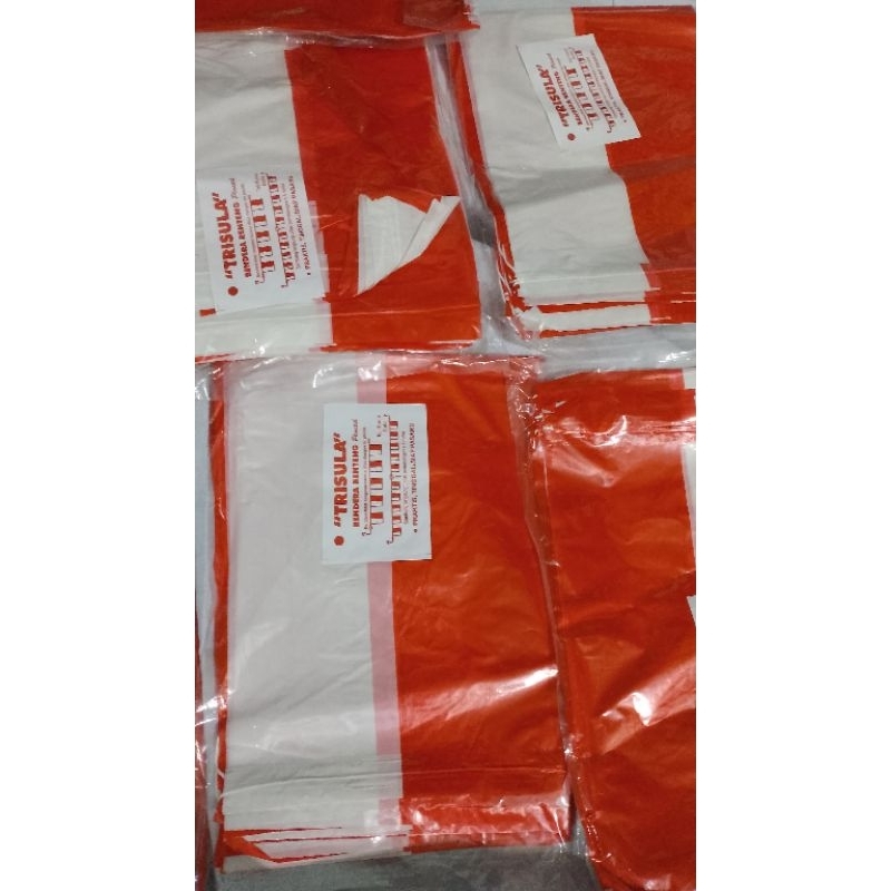 bendera plastik merah putih isi 40 pcs