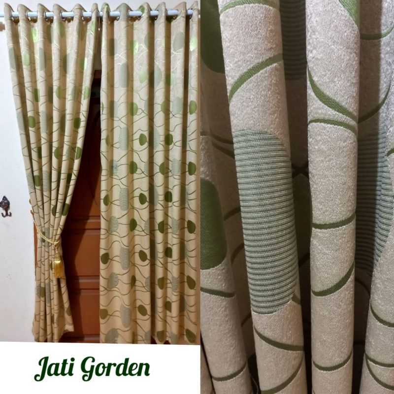 Gorden Blackout Import Tebal Gorden motif Polkadot Gorden Ruang Tamu Gorden Pintu Kamar Aesthetic