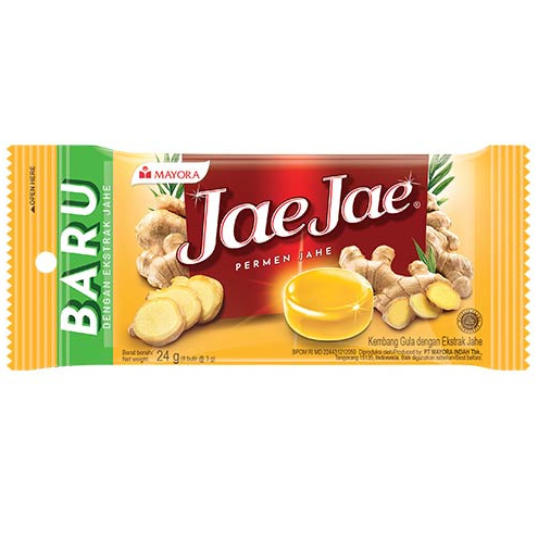

JAE JAE PERMEN JAHE BLISTER 24 GAM ISI 8 PCS