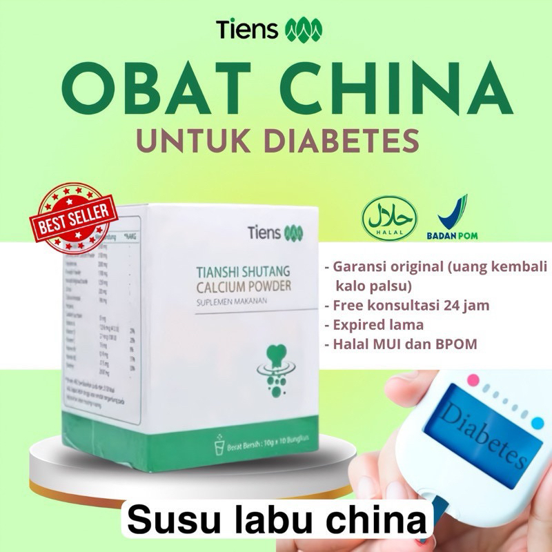 OBAT CINA DIABETES | SUSU LABU CINA | SHUTANG CALSIUM
