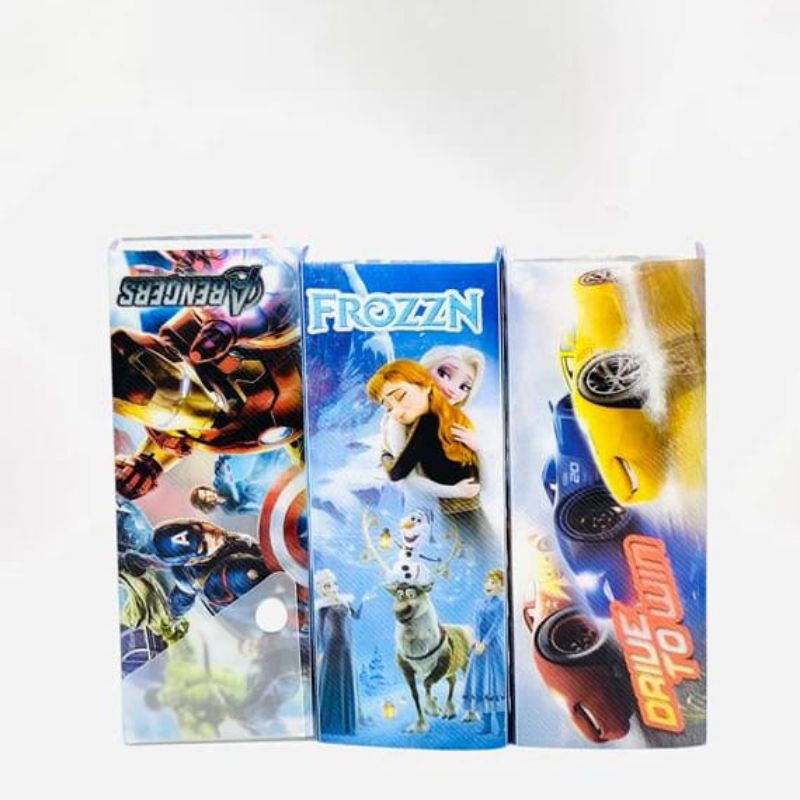 

Kotak Tempat Pensil Mika Plastik Anak Marvel Disney Lucu Fancy 1 motif cewek