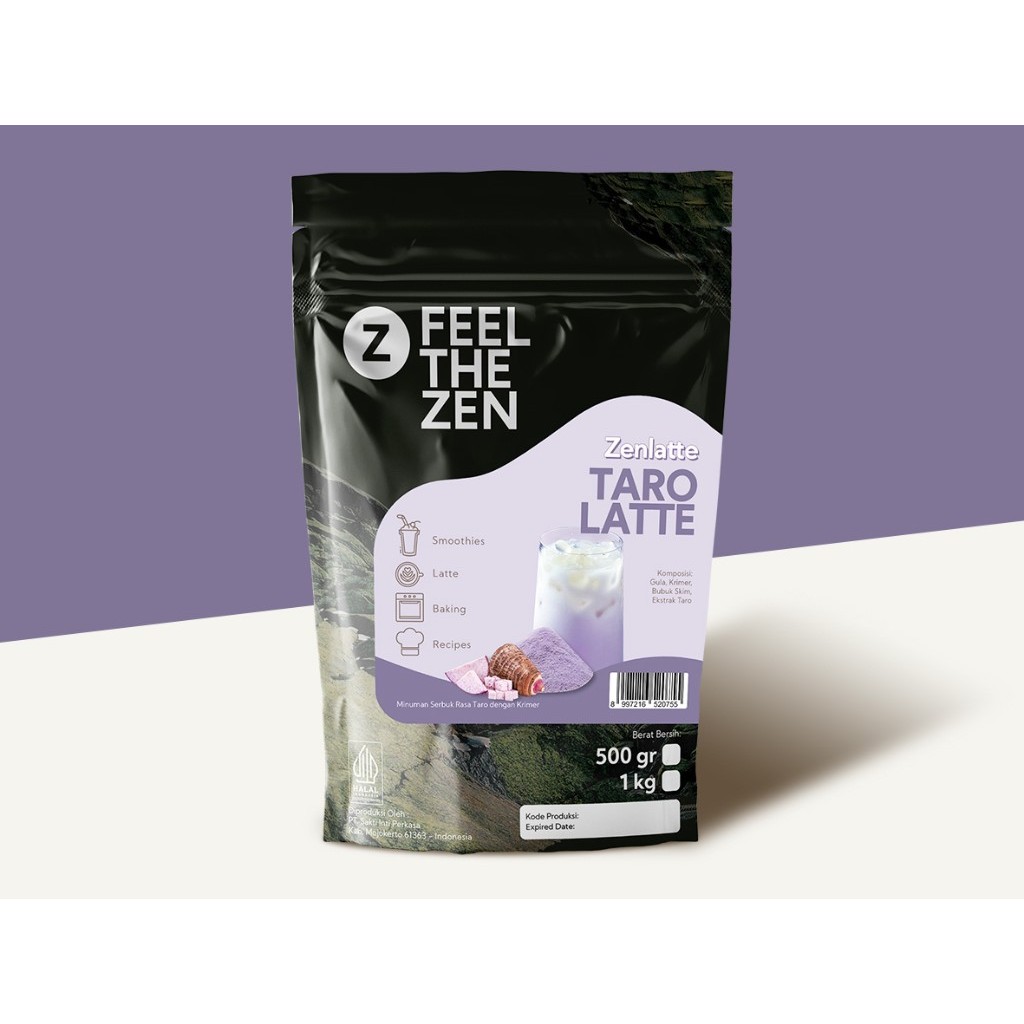 

Zenlatte Taro Latte - Bag 500gr & 1kg | Bubuk Taro | Taro Powder