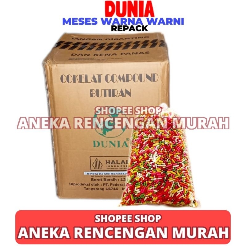 

Meses Warna Warni Merk Dunia Repacked 250gr
