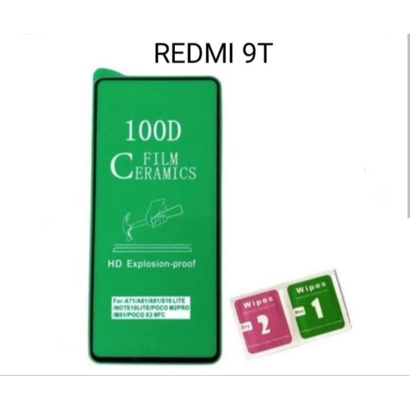 Tempered Glass Ceramic Anti Fingerprint Redmi 9T