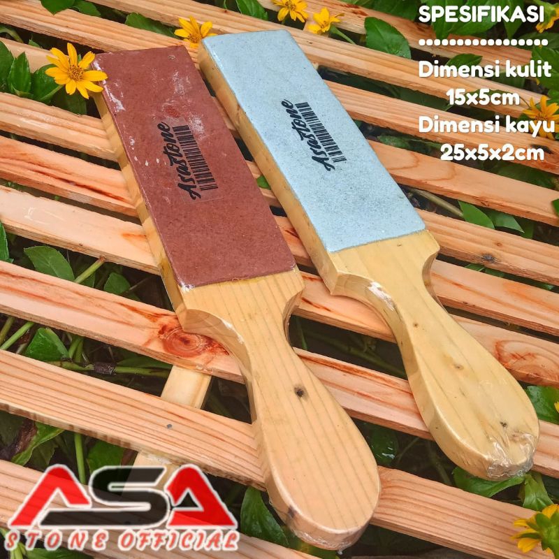 stroping kulit asli dua sisi 1 pcs